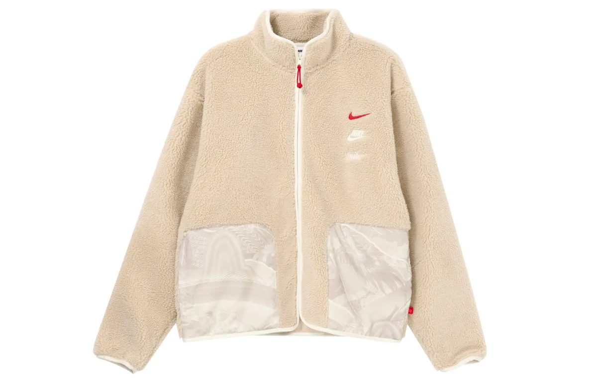 Nike Velvet feel Coat Men's Beach White
