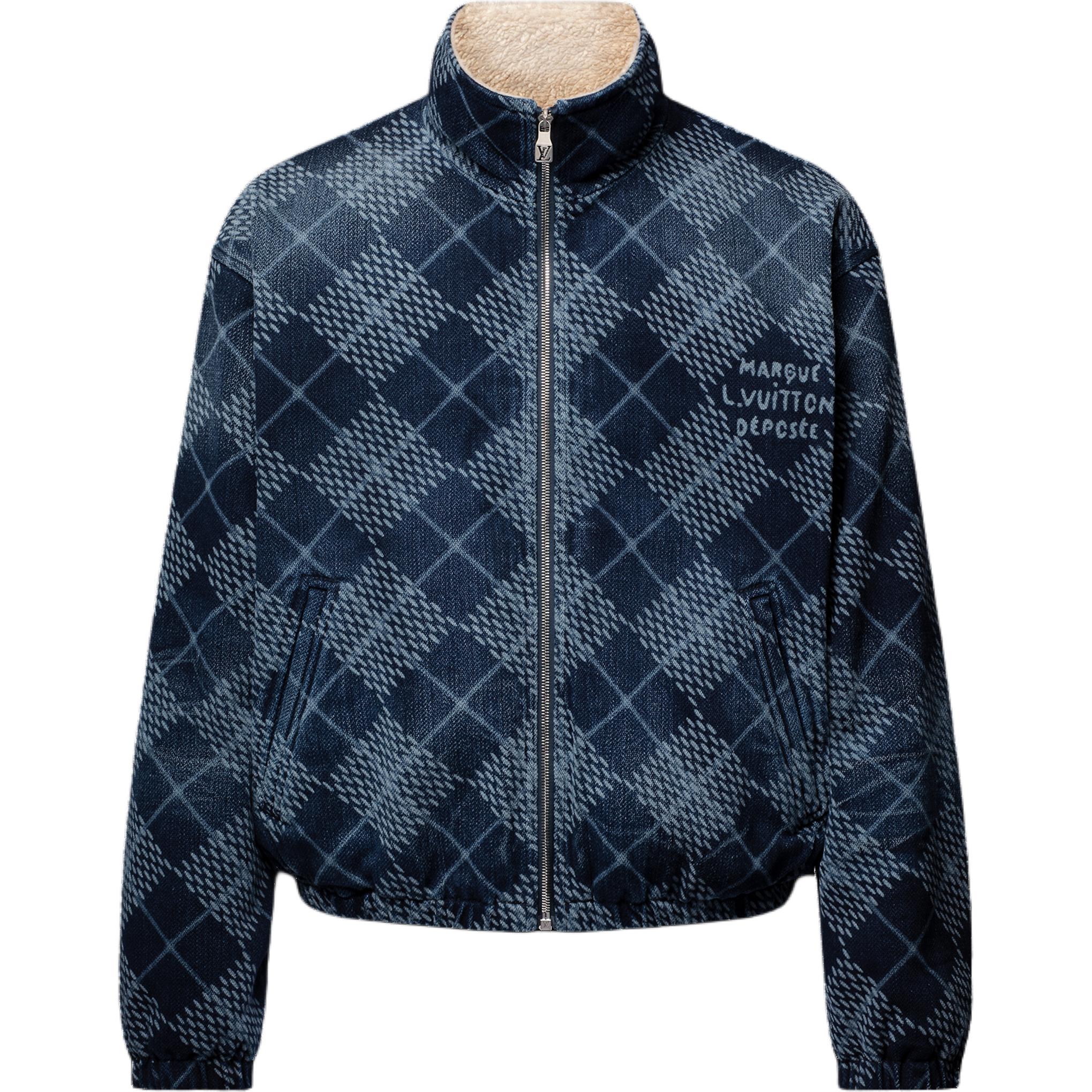 Мужская куртка Louis Vuitton SS25 (синяя)