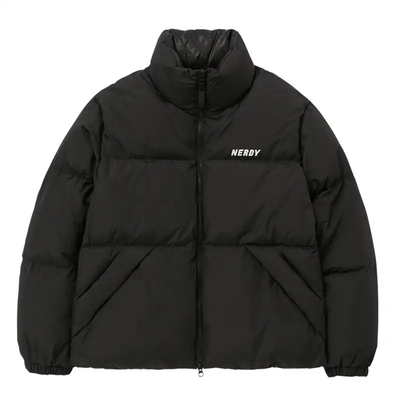 Nerdy Down Jackets Unisex Black Stand Collar Thickened Other