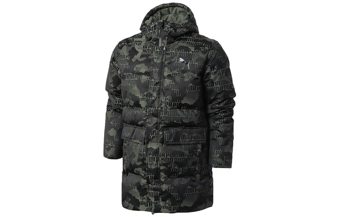 PUMA Jackets Men's Camouflage Hooded (Non-detachable) Moderate Straight Fit