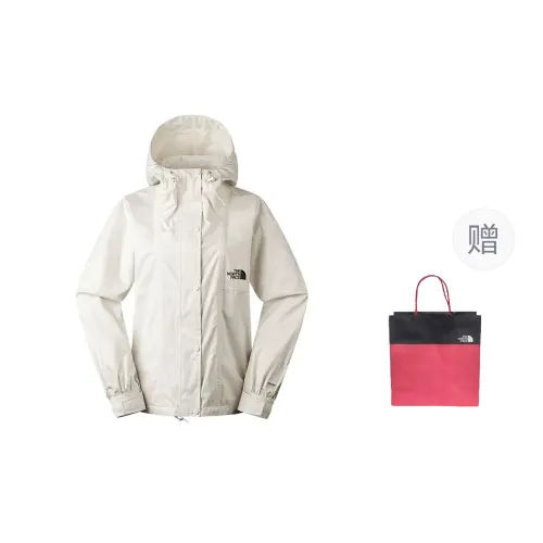 THE NORTH FACE Urban Exploration Windbreaker Jackets Unisex White Hooded Moderate