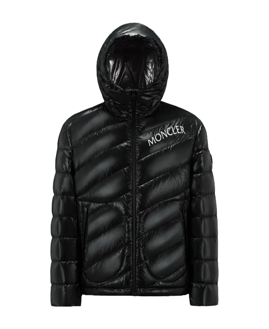 Moncler Shama Logo print Quilted Puffer Jacket