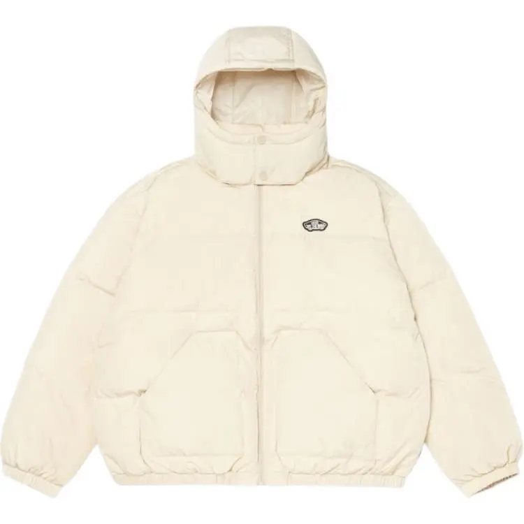 Vans Down Jackets Men's Beige Hooded Moderate