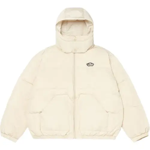 Vans Down Jackets Men's Beige Hooded Moderate