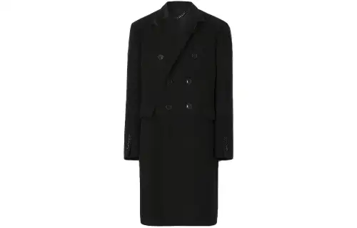 Burberry Coats Men's Black Lapel Moderate