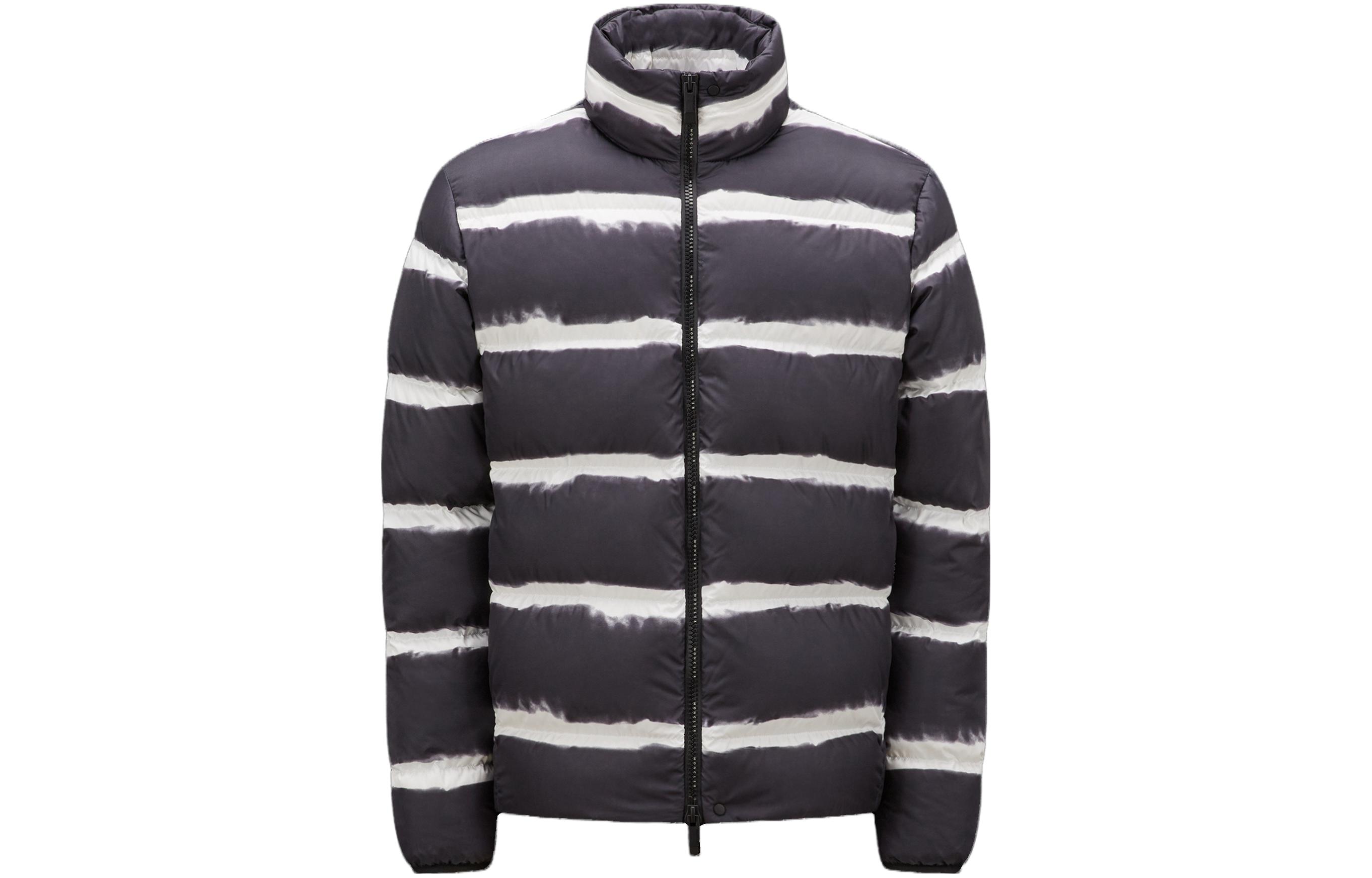 Мужская куртка Moncler ПОЛОСАТАЯ (черная)