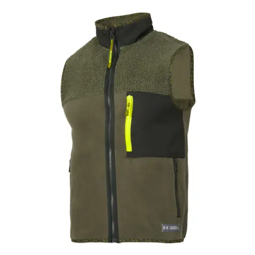 Under Armour Vests Men's Green Stand Collar Moderate Other