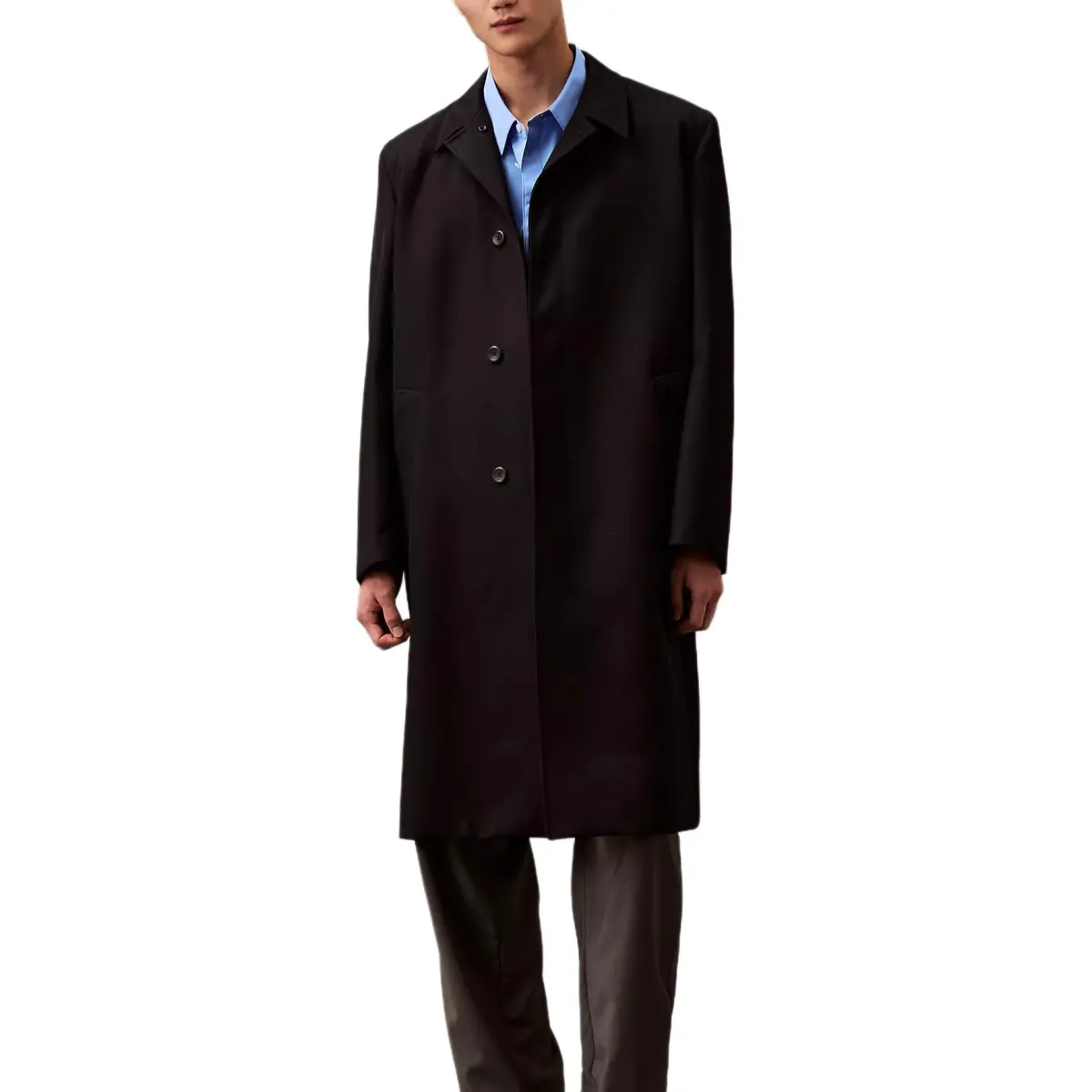 CALVIN KLEIN Coat Men's Marine Blue