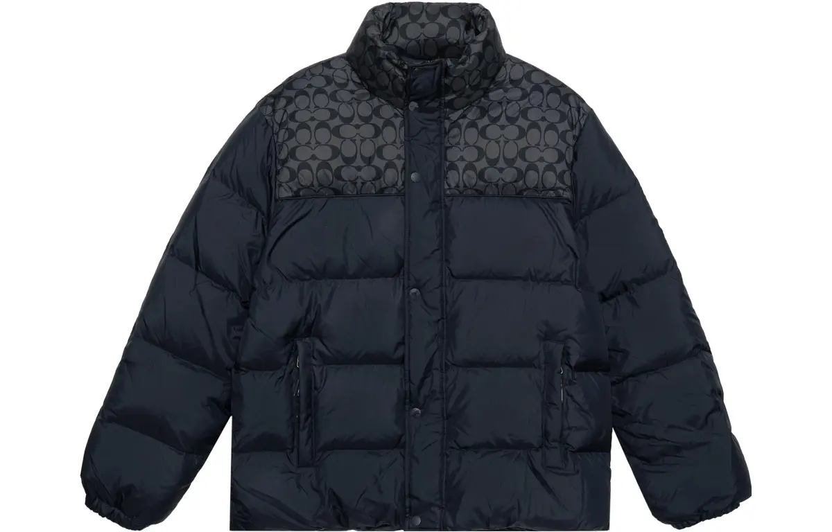 COACH FW22 Down Jacket Men's Navy Blue
