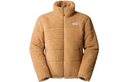 THE NORTH FACE Velvet Jackets Men's Almond Butter Stand Collar Moderate