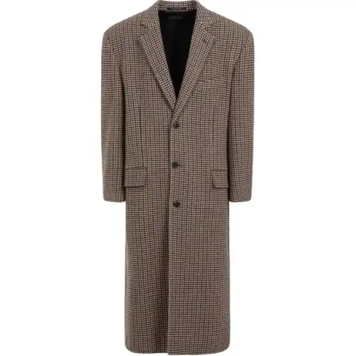Balenciaga Coat Regular Men's Beige Brown