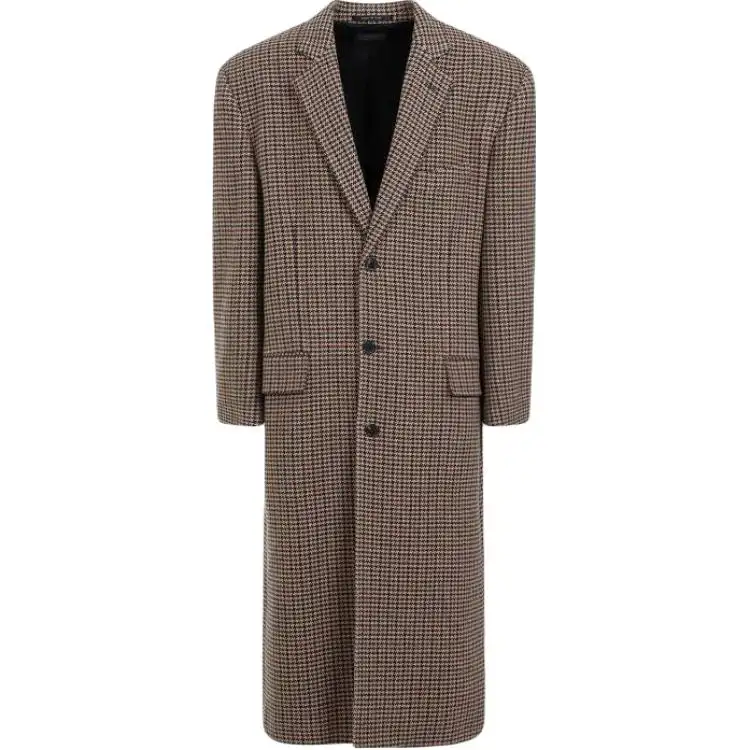Balenciaga Coat Regular Men's Beige Brown