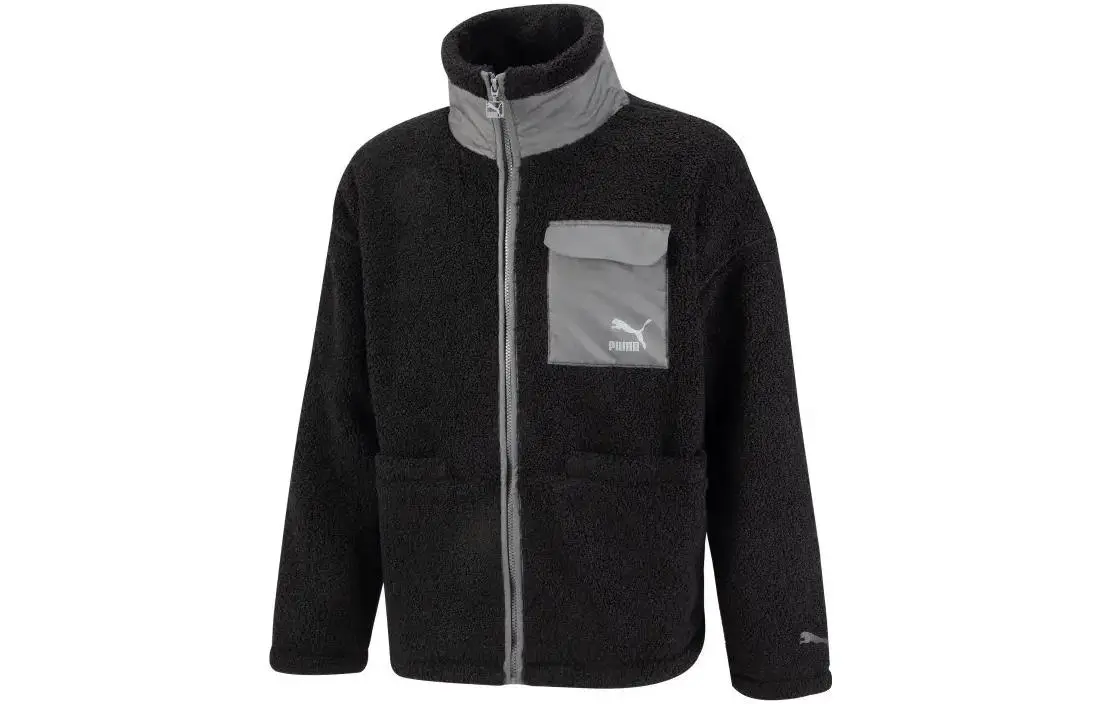 PUMA Patch Pocket Sherpa FW22 Jacket Unisex Black