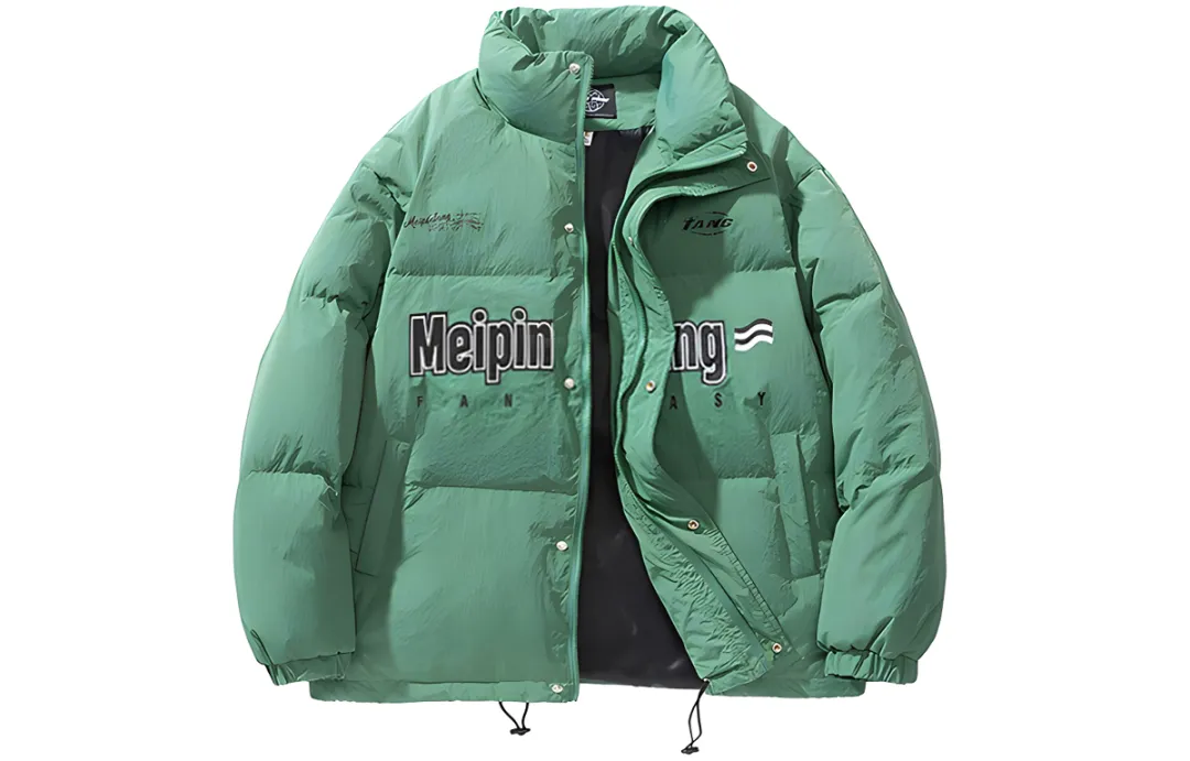 MEIPIN TANG Down Jackets Unisex Stand Collar Thickened Puffer Jacket