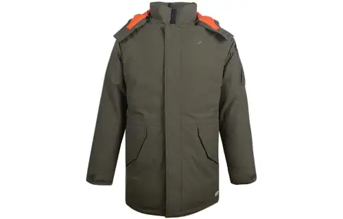 Converse Down Jackets Men's Olive Green Hooded Fleece Lined Other