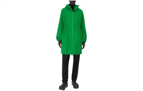 Bottega Veneta Coats Men's Green Hooded Moderate
