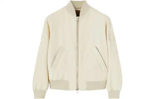 Loro Piana Jackets Men's Beige Baseball Collar Moderate Pilot