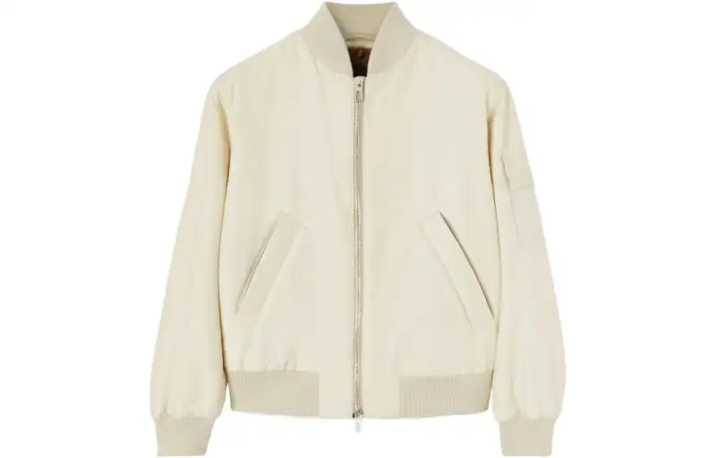 Loro Piana Jackets Men's Beige Baseball Collar Moderate Pilot