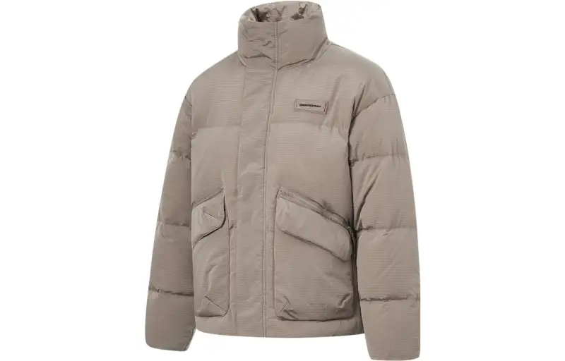 Li Ning Puffer Jacket Down Jacket Unisex Timber Brown