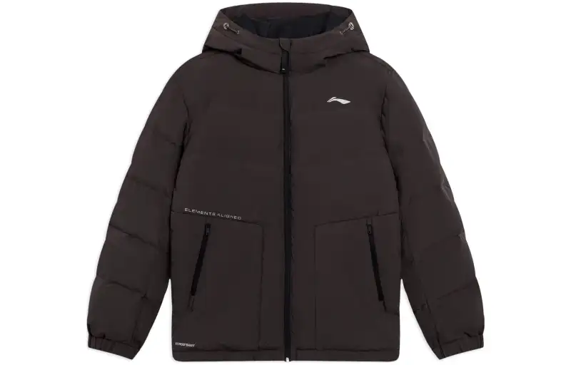 Li Ning Down Jacket Men's Charcoal Coffee Umber