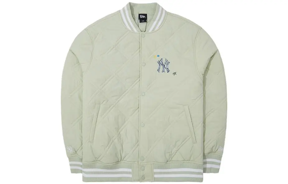 New Era MLB Preppy Jackets Unisex Green Baseball Collar Moderate Other