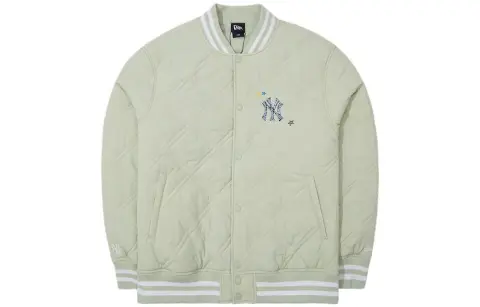 New Era MLB Preppy Jackets Unisex Green Baseball Collar Moderate Other