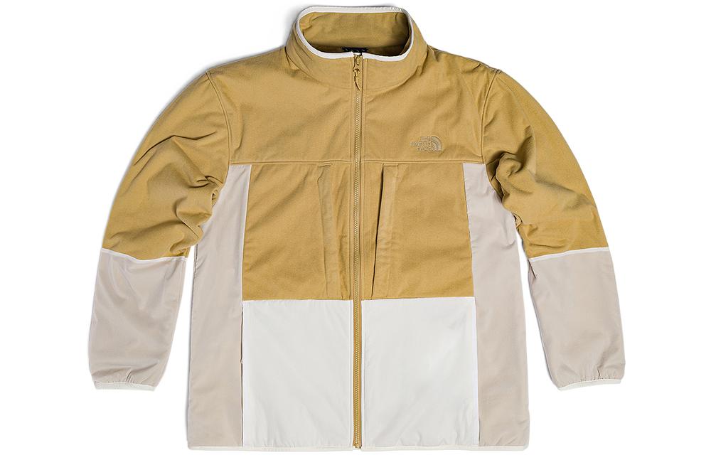 THE NORTH FACE Fleece Tops Men’s Yellow Stand Collar Moderate