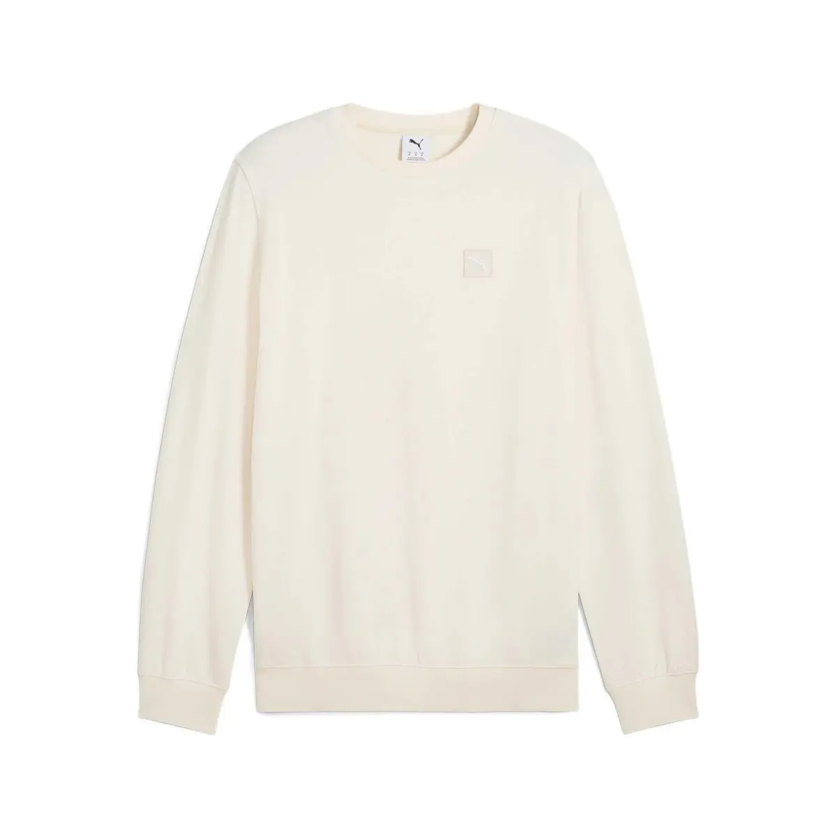 PUMA Sweatshirts Men's Ecru/99 Crew Neck Moderate Regular