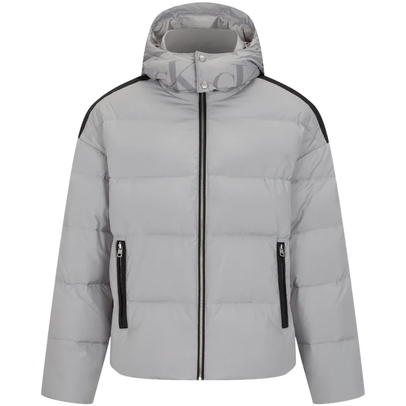 CALVIN KLEIN Down Jacket Unisex Light Gray