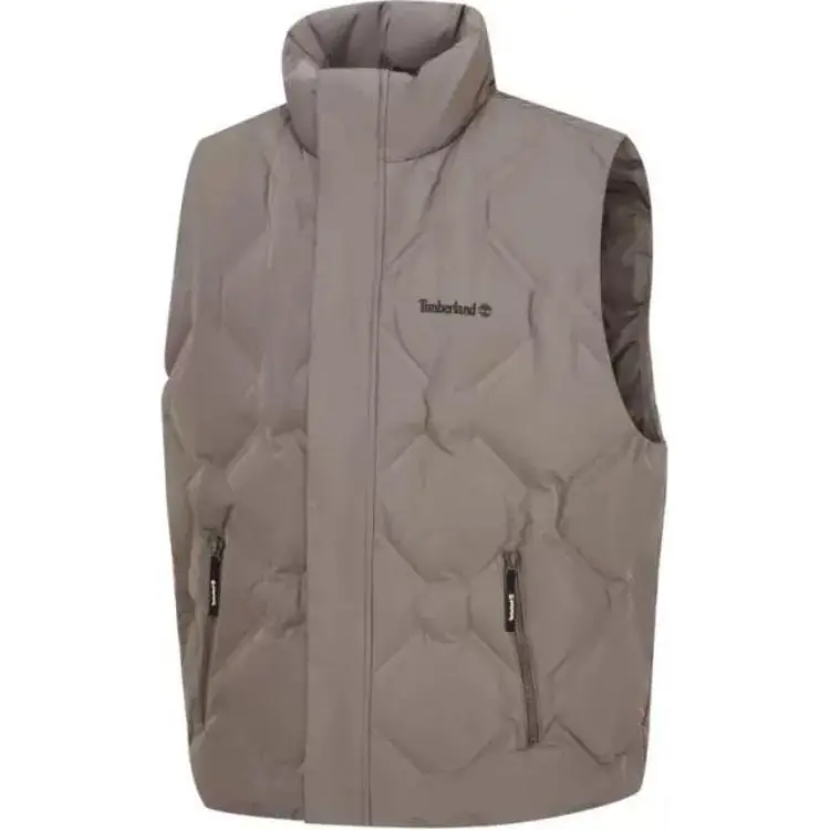 Timberland Vests Men's Brown Stand Collar Moderate Other