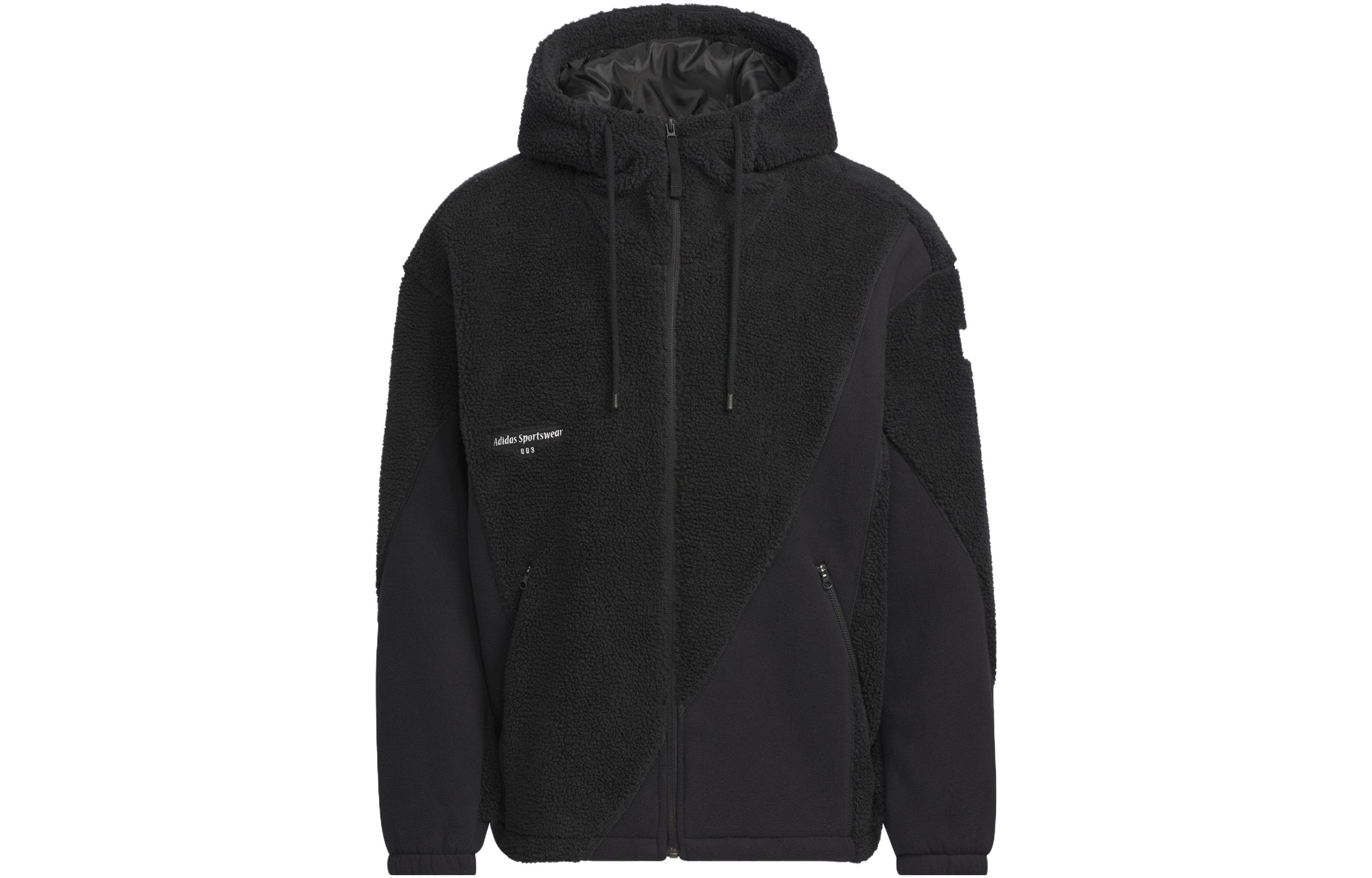 Adidas Lounge Jackets Men's Black Hooded Moderate Other