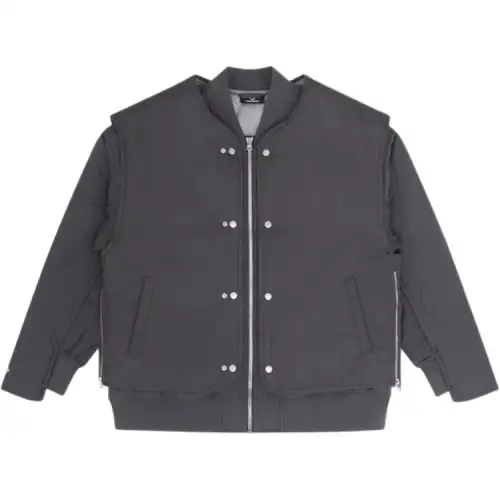 Converse Jackets Men's Gray Stand Collar Moderate Other