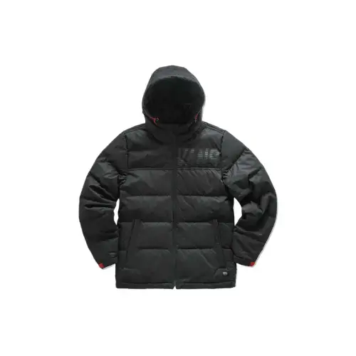 Vans Down Jackets Men's Black Hooded Moderate