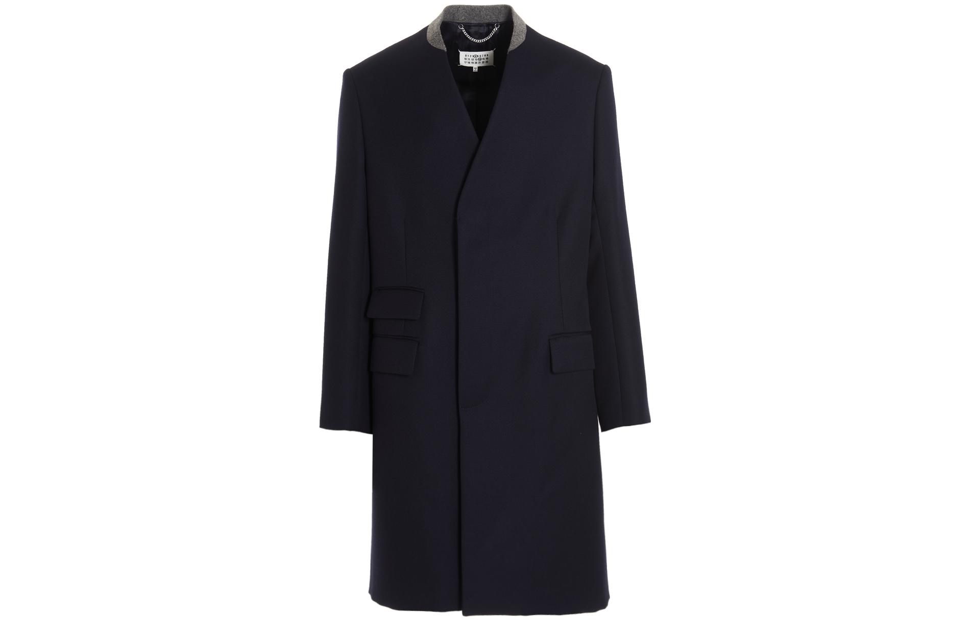 Мужское пальто Maison Margiela Coat (синее)