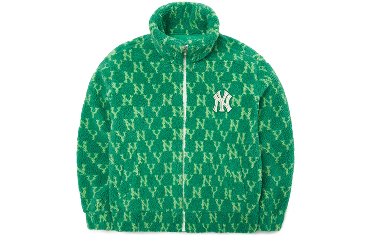 MLB Velvet feel Coat Unisex Green