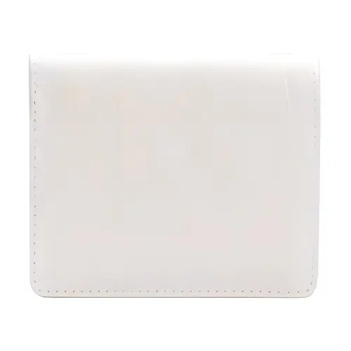 Maison Margiela Foldable Cow Leather Wallet Mini Women's Ivory Gray