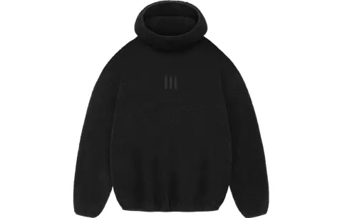 Fear Of God x Adidas Athletics Collection Adidas Collaboration FW23 Velvet-feel Coat Unisex Black