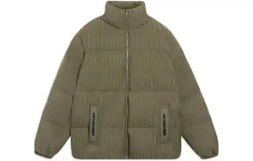 Li Ning Down Jackets Unisex Green Stand Collar Moderate