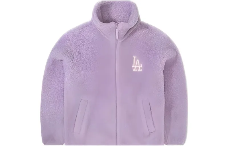 MLB Velvet feel Coat Unisex Light Lavender Color