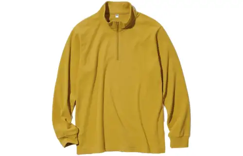 UNIQLO Velvet feel Coat Unisex Earth Yellow