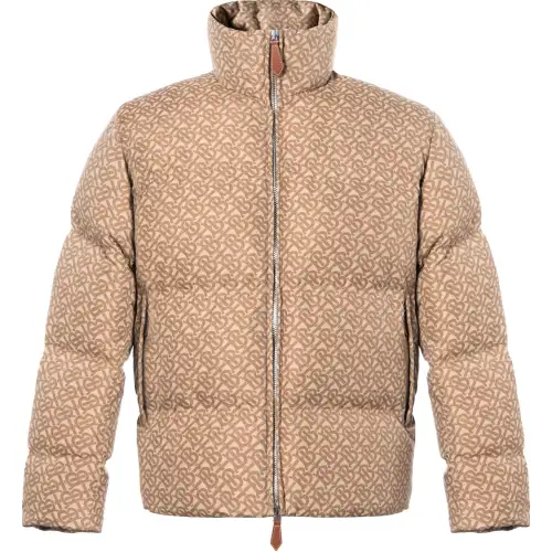 Burberry Monogram Motif Jacquard Puffer Jacket