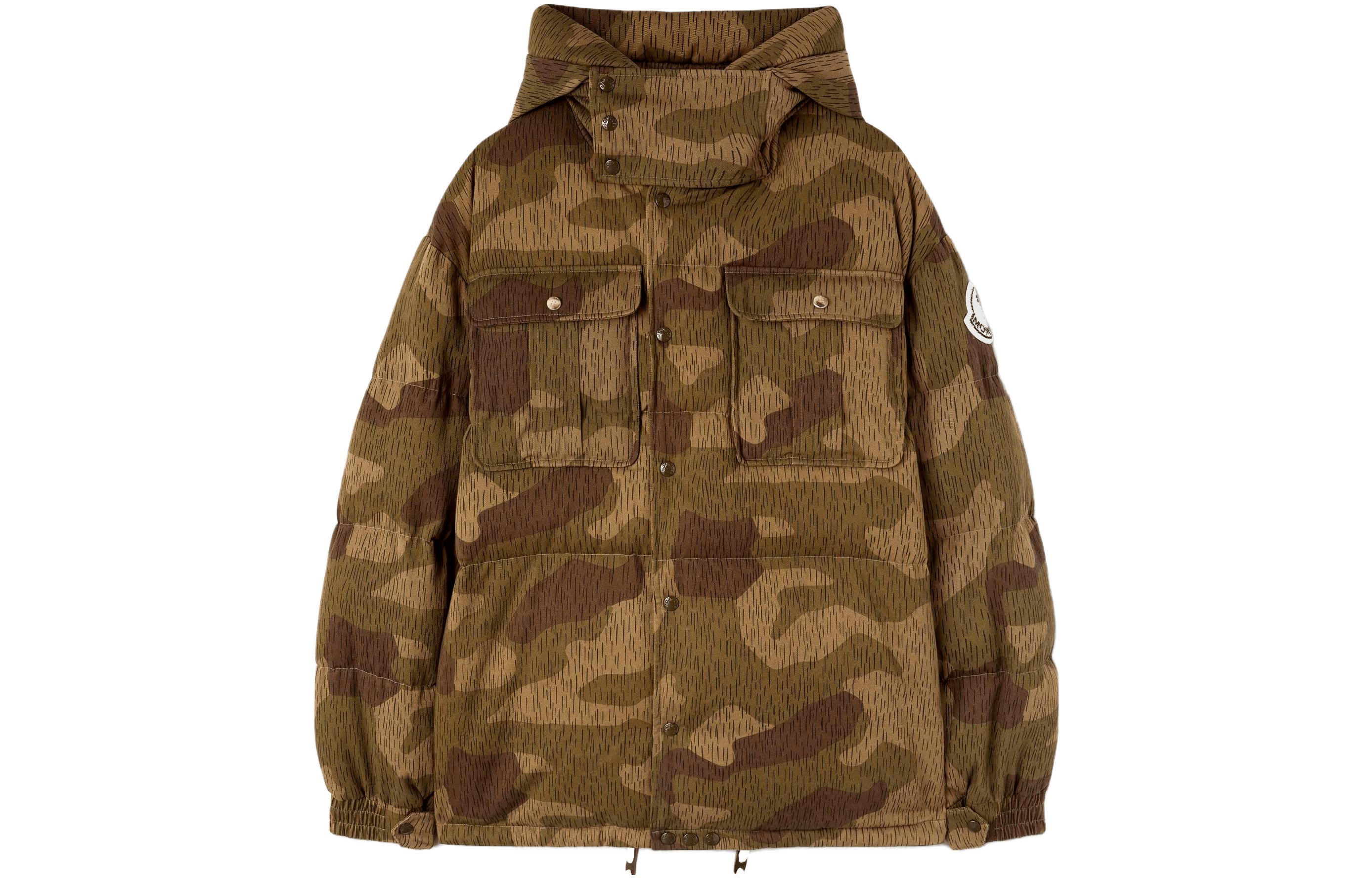 Пуховик MONCLER GENIUS x PALM ANGELS (коричневый)