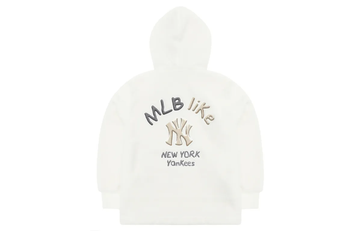 MLB New York Yankees Velvet feel Coat Unisex White