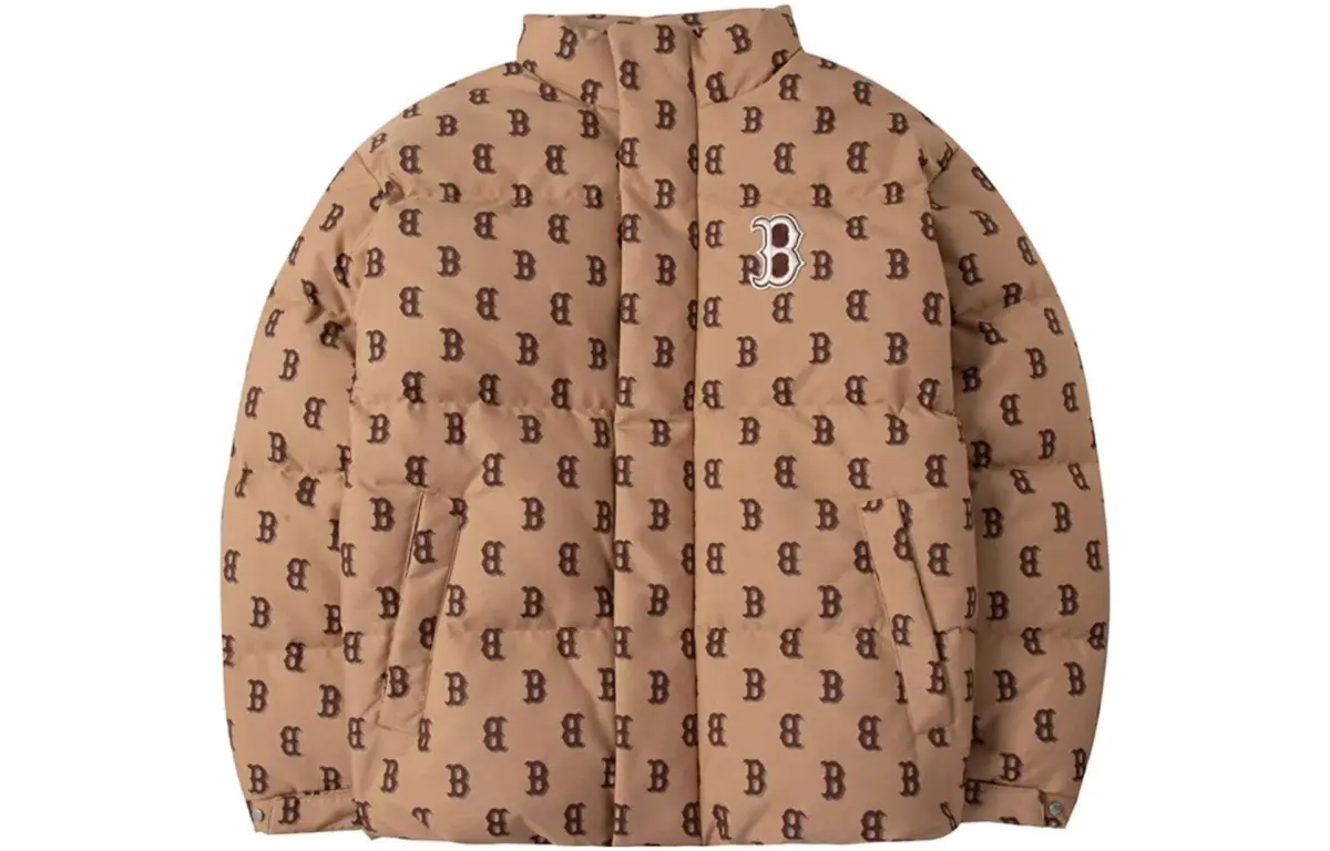 MLB Down Jackets Unisex Khaki Stand Collar Moderate Other