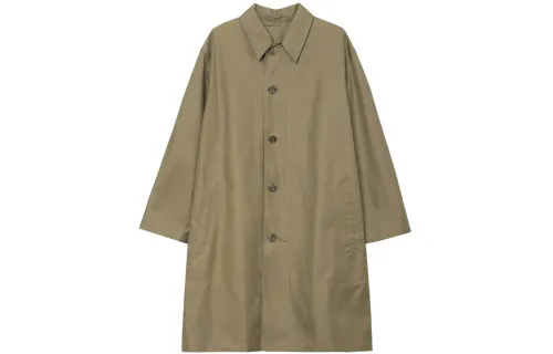 UNIQLO Coats Men's Dark Beige Lapel Moderate