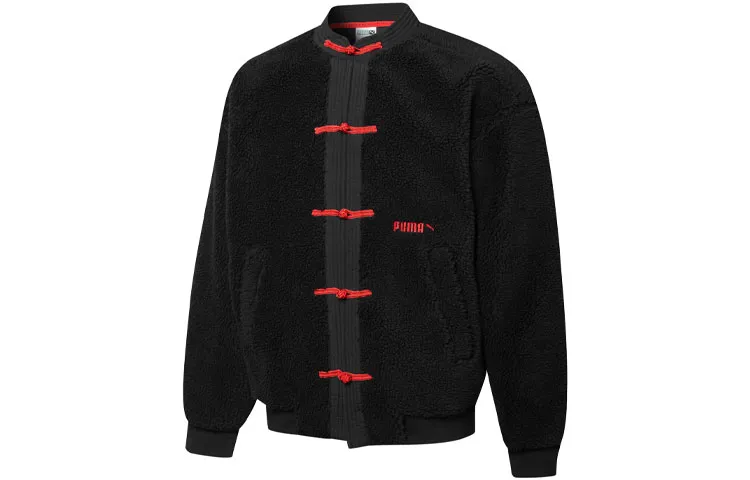 PUMA Velvet Jackets Unisex Black Collarless Moderate