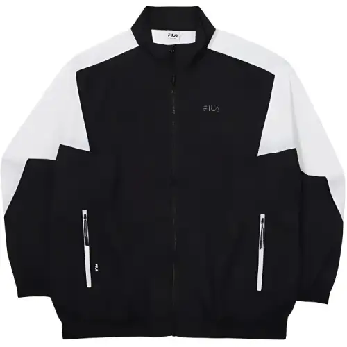 FILA Jackets Men's Black Stand Collar Moderate Other