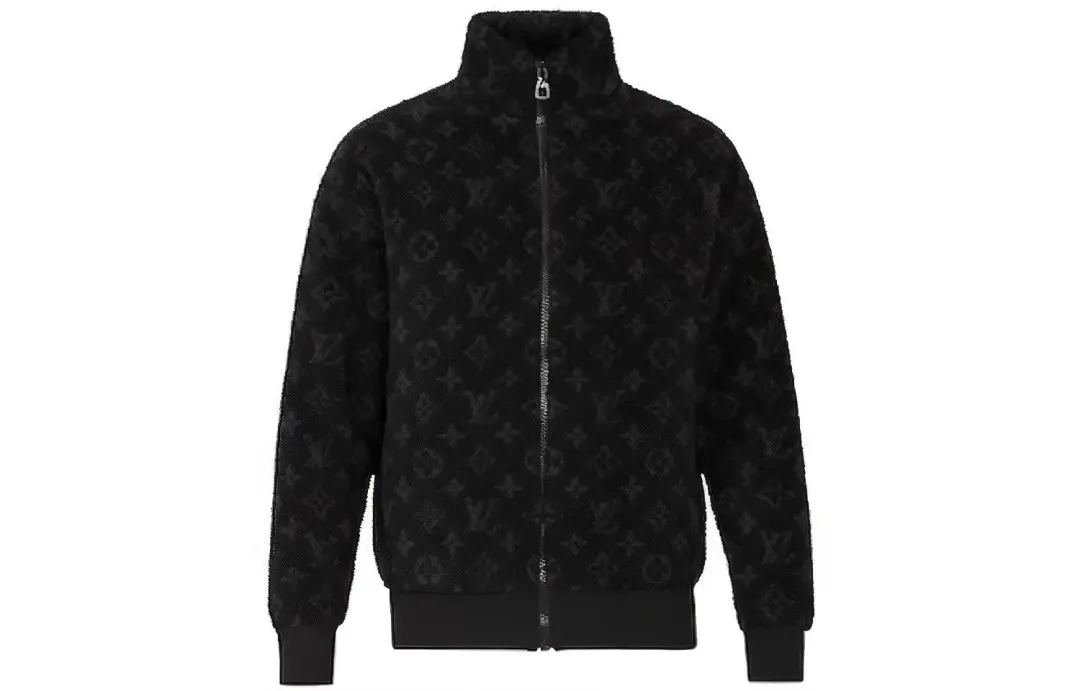 LOUIS VUITTON Velvet feel Coat Men's Black