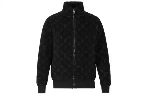 LOUIS VUITTON Velvet feel Coat Men's Black