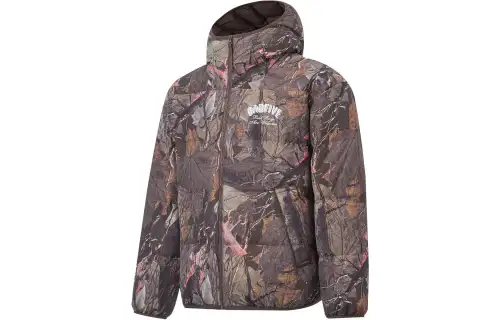Li Ning BADFIVE Down Jacket Men's Leaf All Over Print